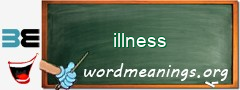 WordMeaning blackboard for illness